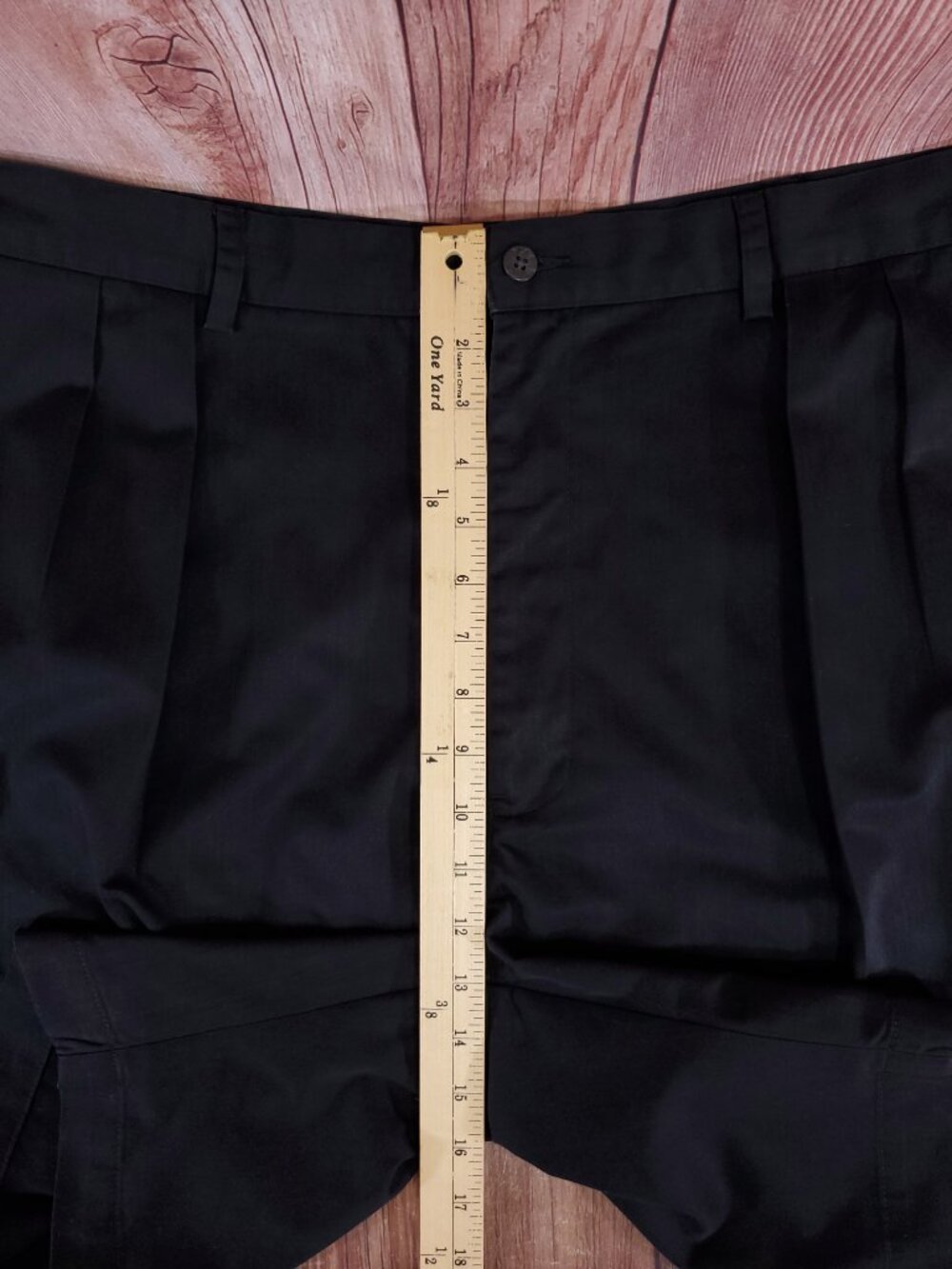 Polo Golf Ralph Lauren Classic Golf Shorts Mens Size 42 Pleated Crest Logo Black - Picture 15 of 16
